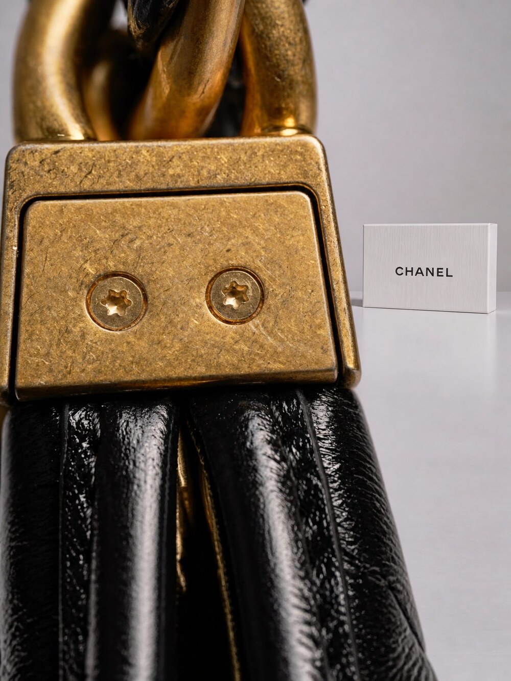 Chanel Shiny Black Calfskin Quilted Hobo with Gold Tone Hardware - Picture 3 of 14